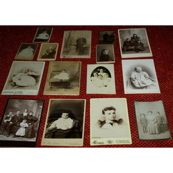 Antique Black & White Photographs Late 1800's to Early 1900's Lot 0f 15 #4 - Picture 2 of 6